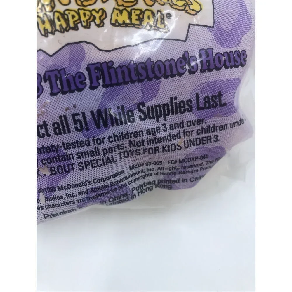 The Flinstones 1993 McDonald's Happy Meal Toy 'Fred & WilmaThe Flintsone's House